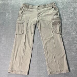 L.L. Bean Mens BeanFlex Cargo Pants 40x30 Khaki Standard Fit Gorpcore Utility
